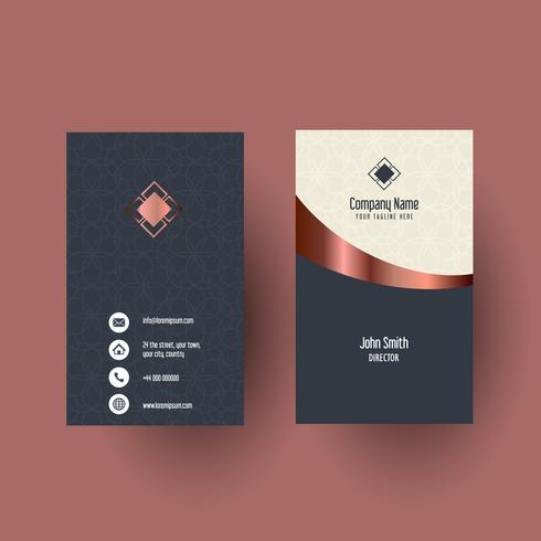 Modern business card design  vector