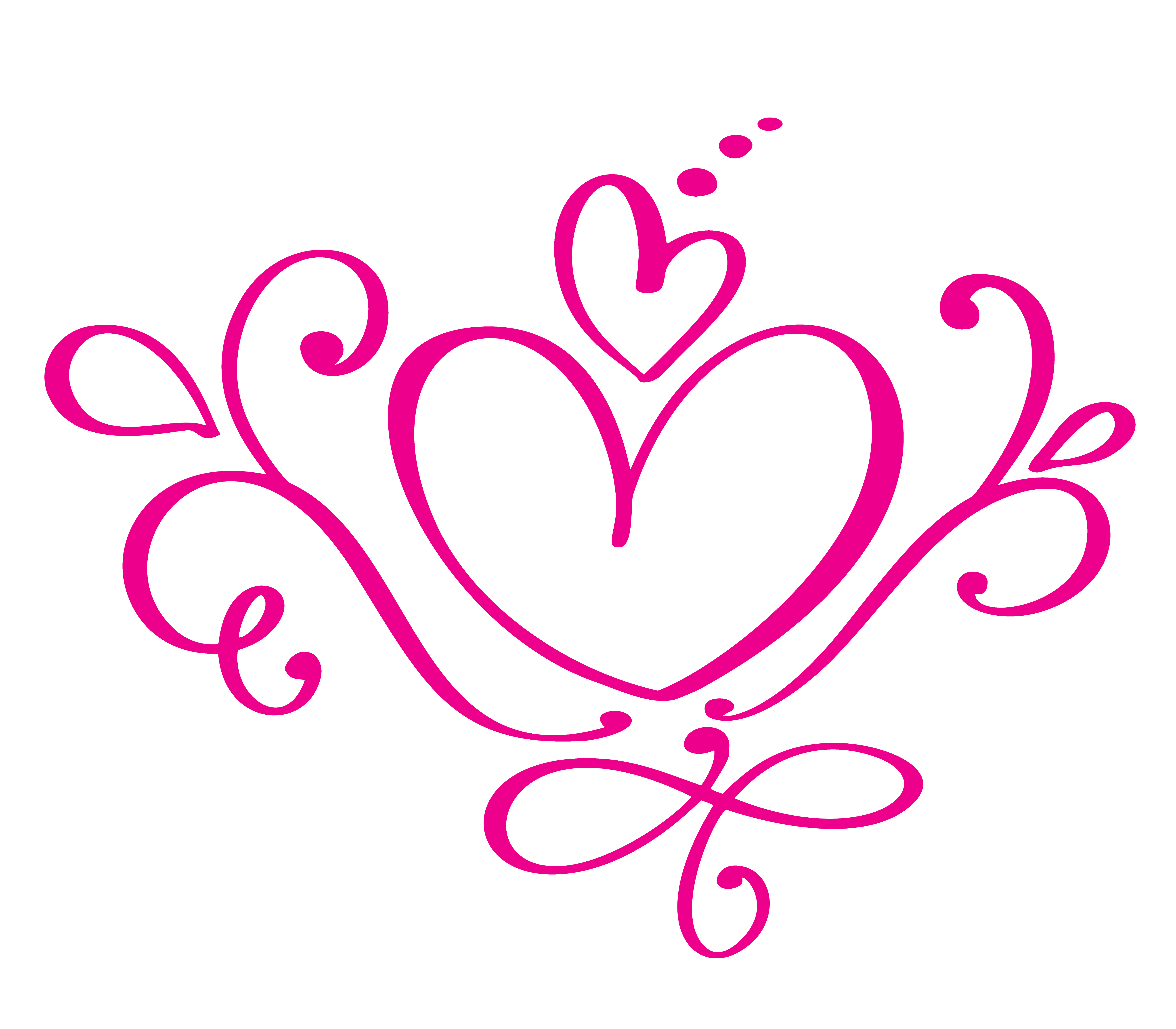 Download Vector Valentines day of flourish calligraphy vintage ...