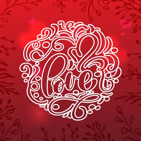 Valentine card with vintage heart vector