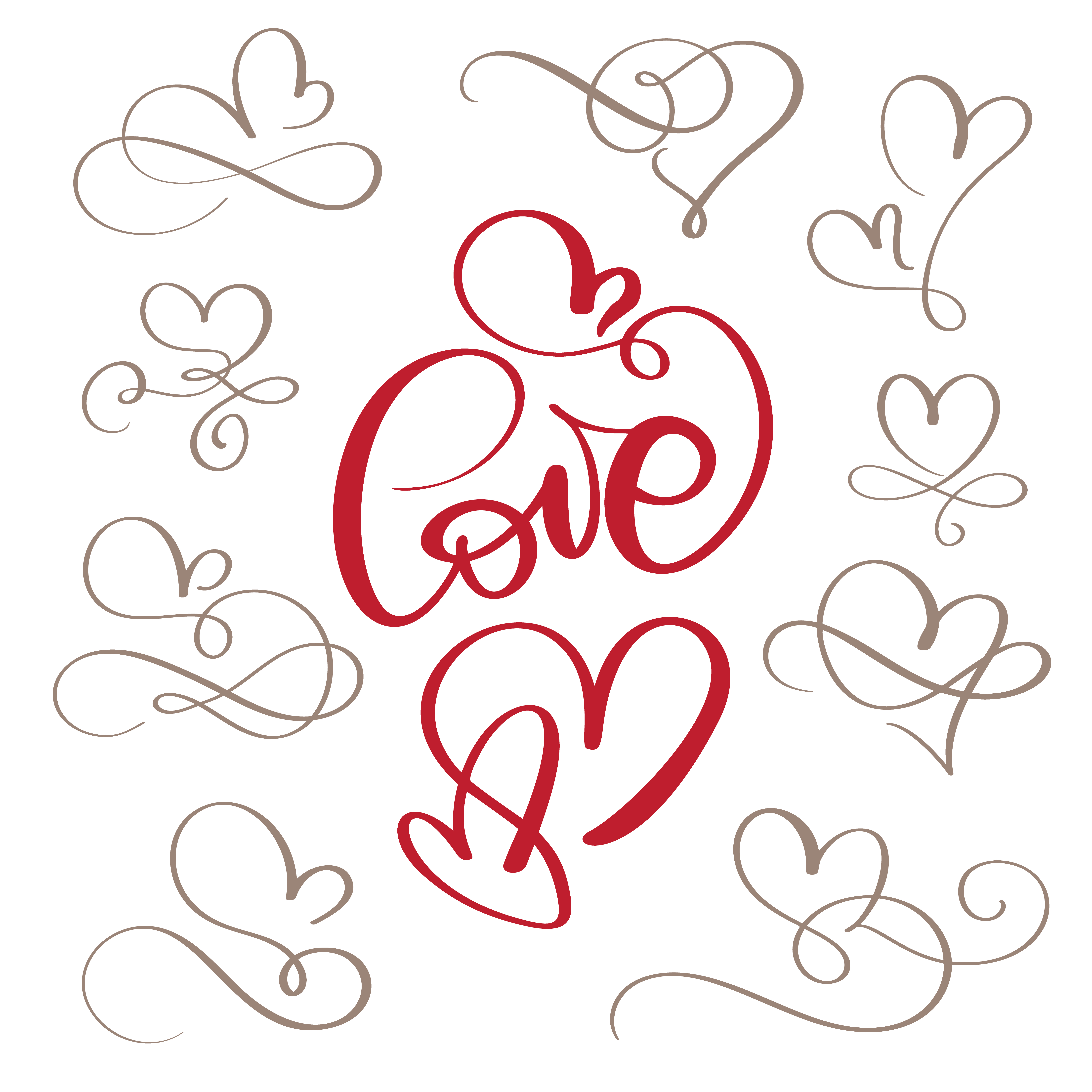 vector calligraphy love of hearts and vintage flourish set love calligraphy vector calligraphy love of hearts and vintage flourish set love calligraphy