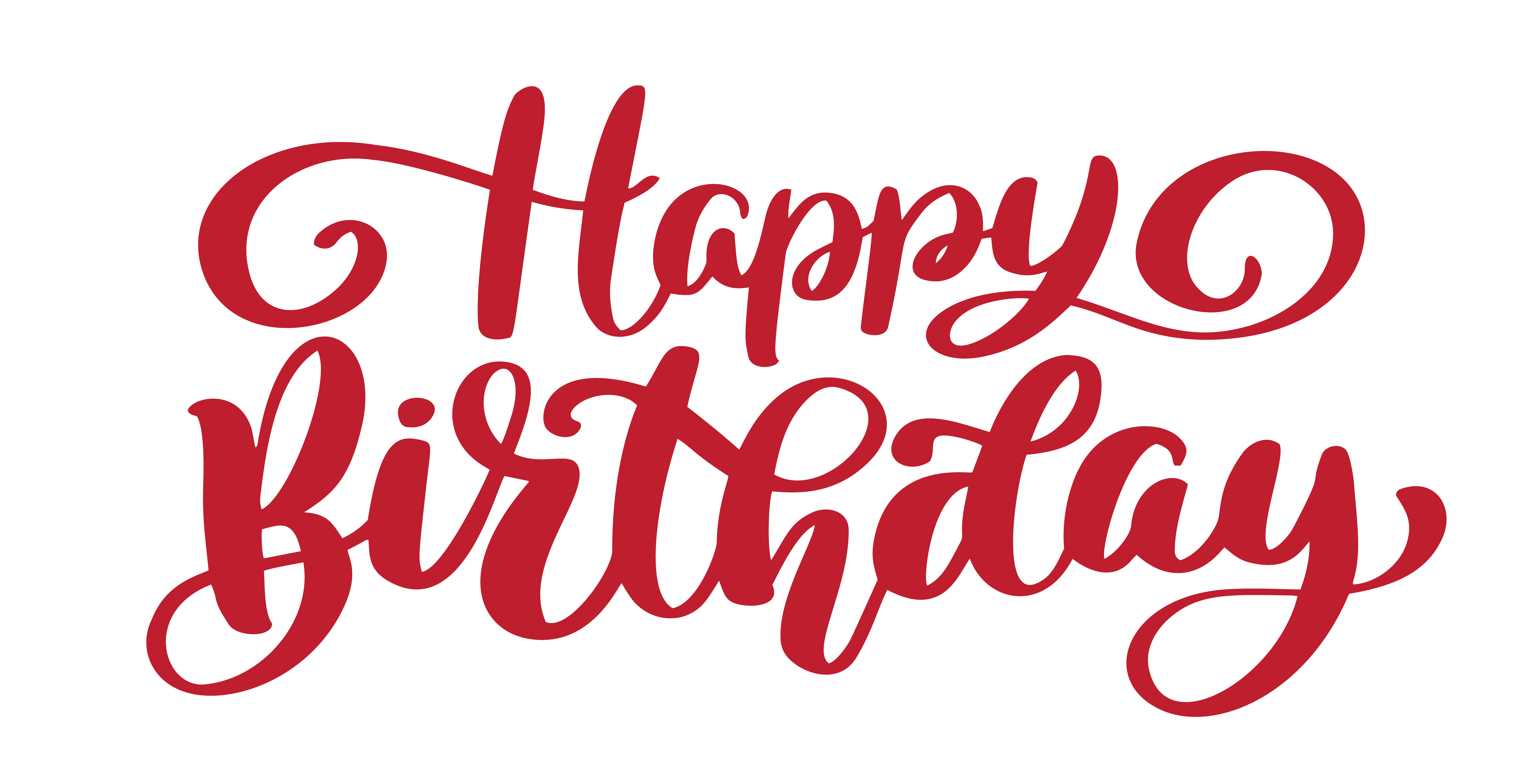 Download Happy Birthday Hand drawn text phrase - Download Free ...