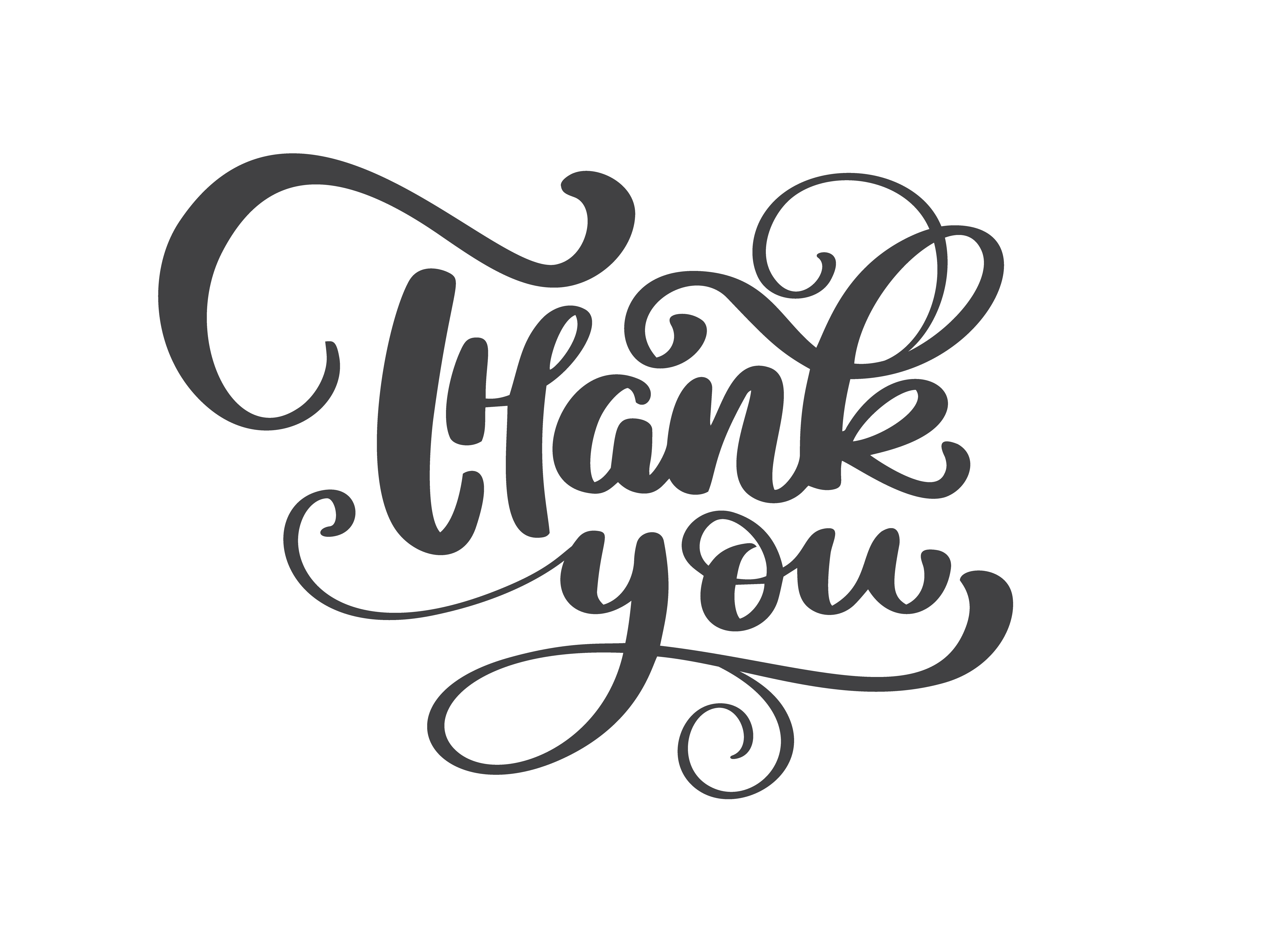 Download Thank You handwritten inscription. Hand drawn lettering ...