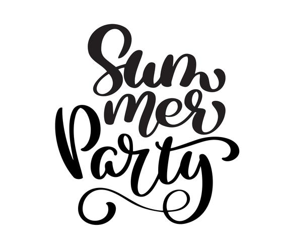 Hand drawn Summer Party  vector