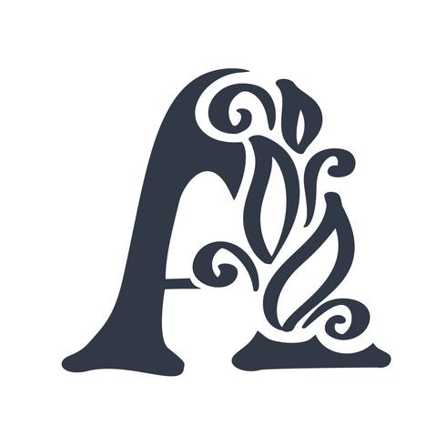 Letra A logo icono diseño plantilla elementos letras vector signo