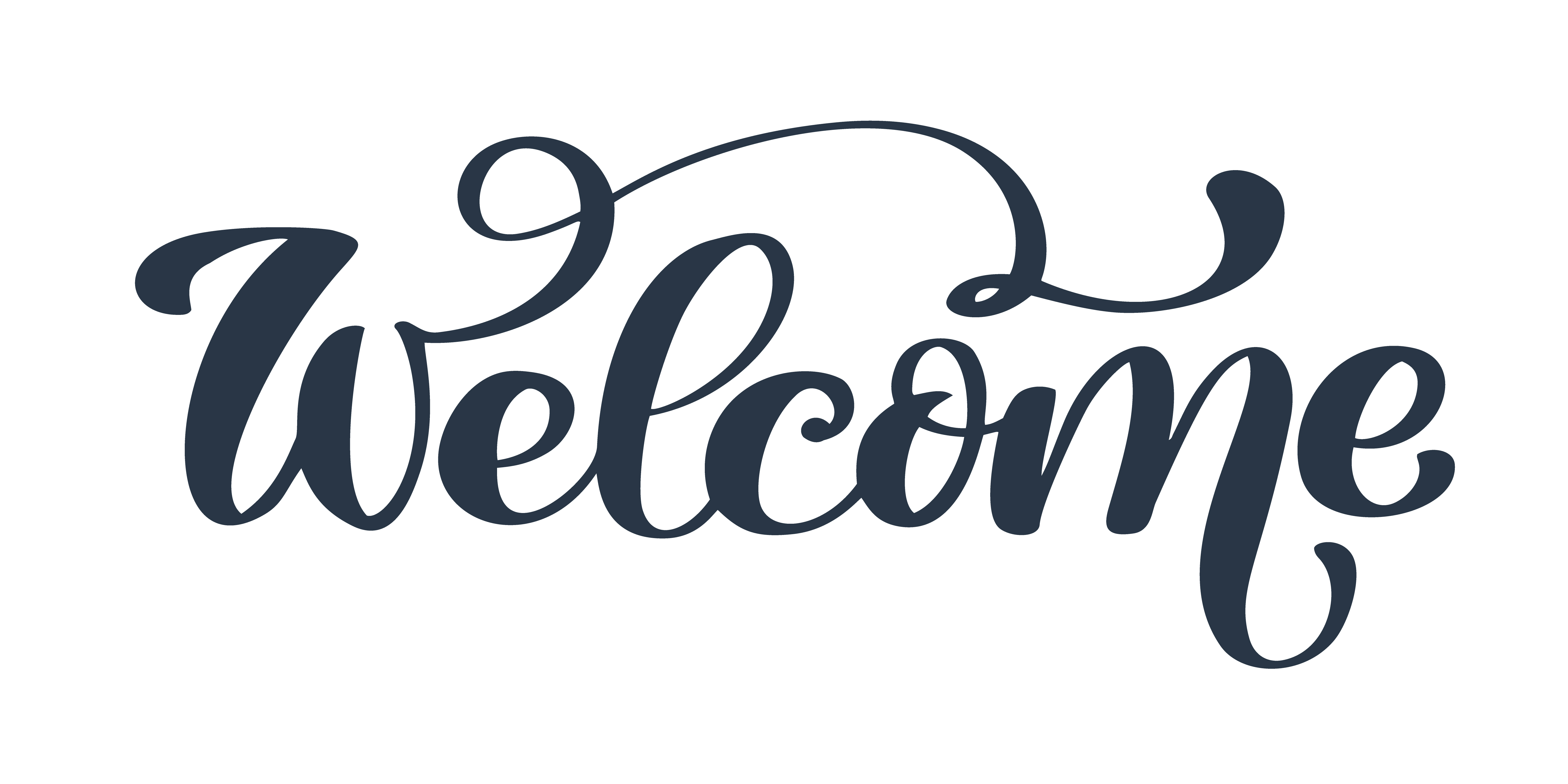 Welcome Hand Drawn Text 371208 Vector Art At Vecteezy