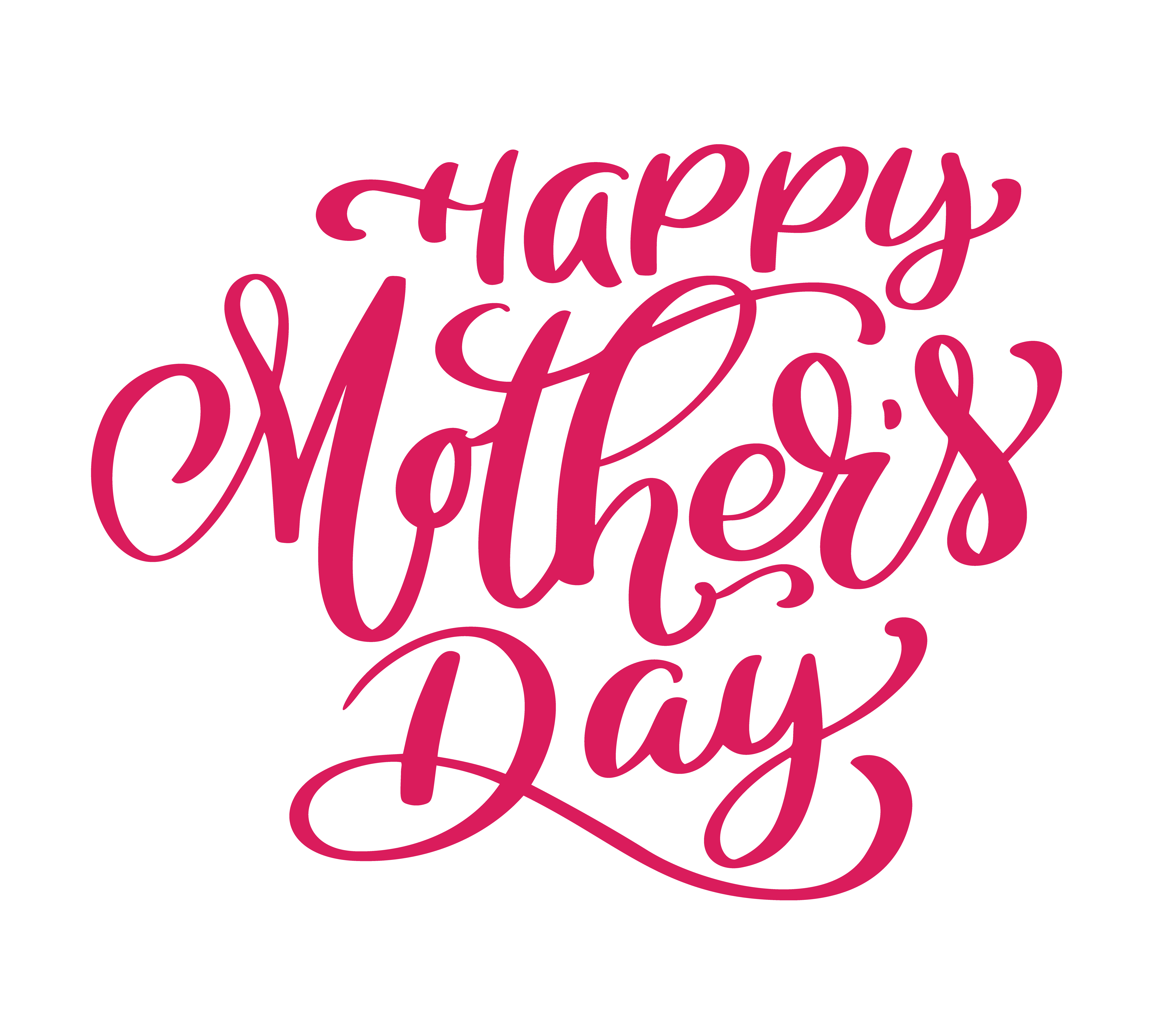 Download Happy Mothers Day text Handwritten - Download Free Vectors ...