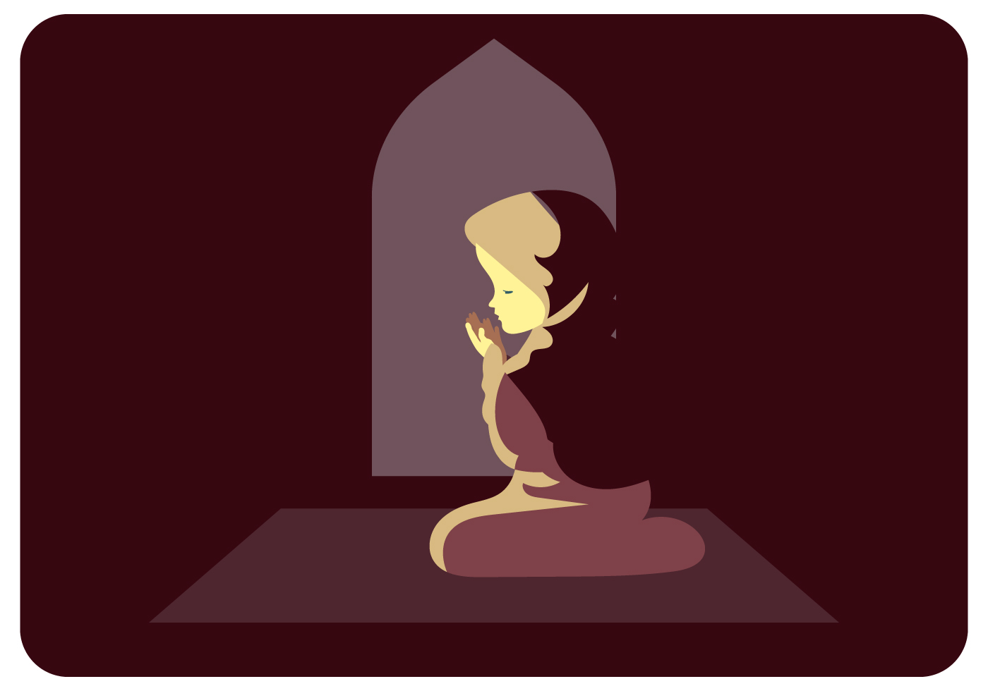 Download Muslim Girl Praying Vector 371346 - Download Free Vectors, Clipart Graphics & Vector Art