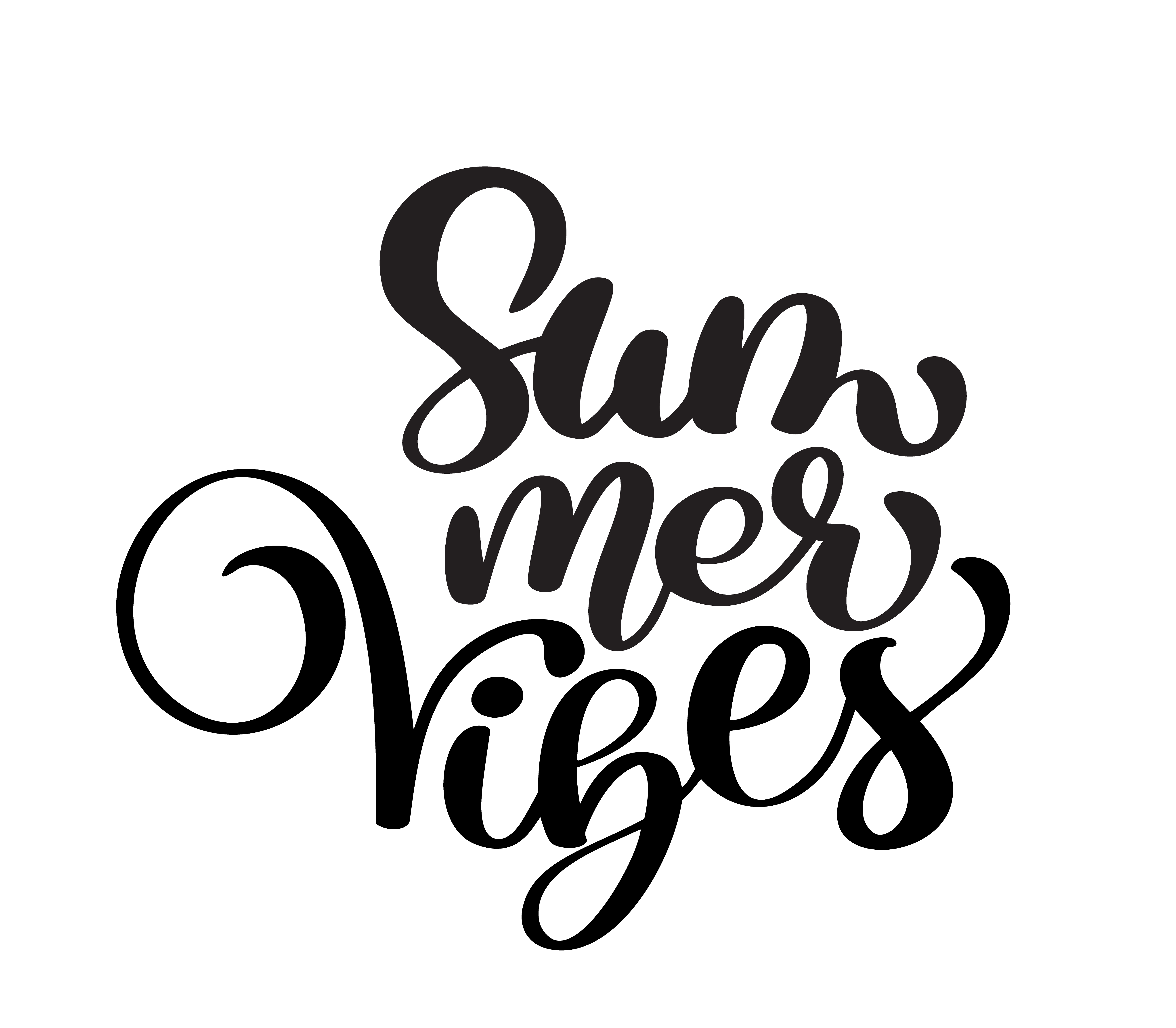 Download handwriting Summer vibes - Download Free Vectors, Clipart ...