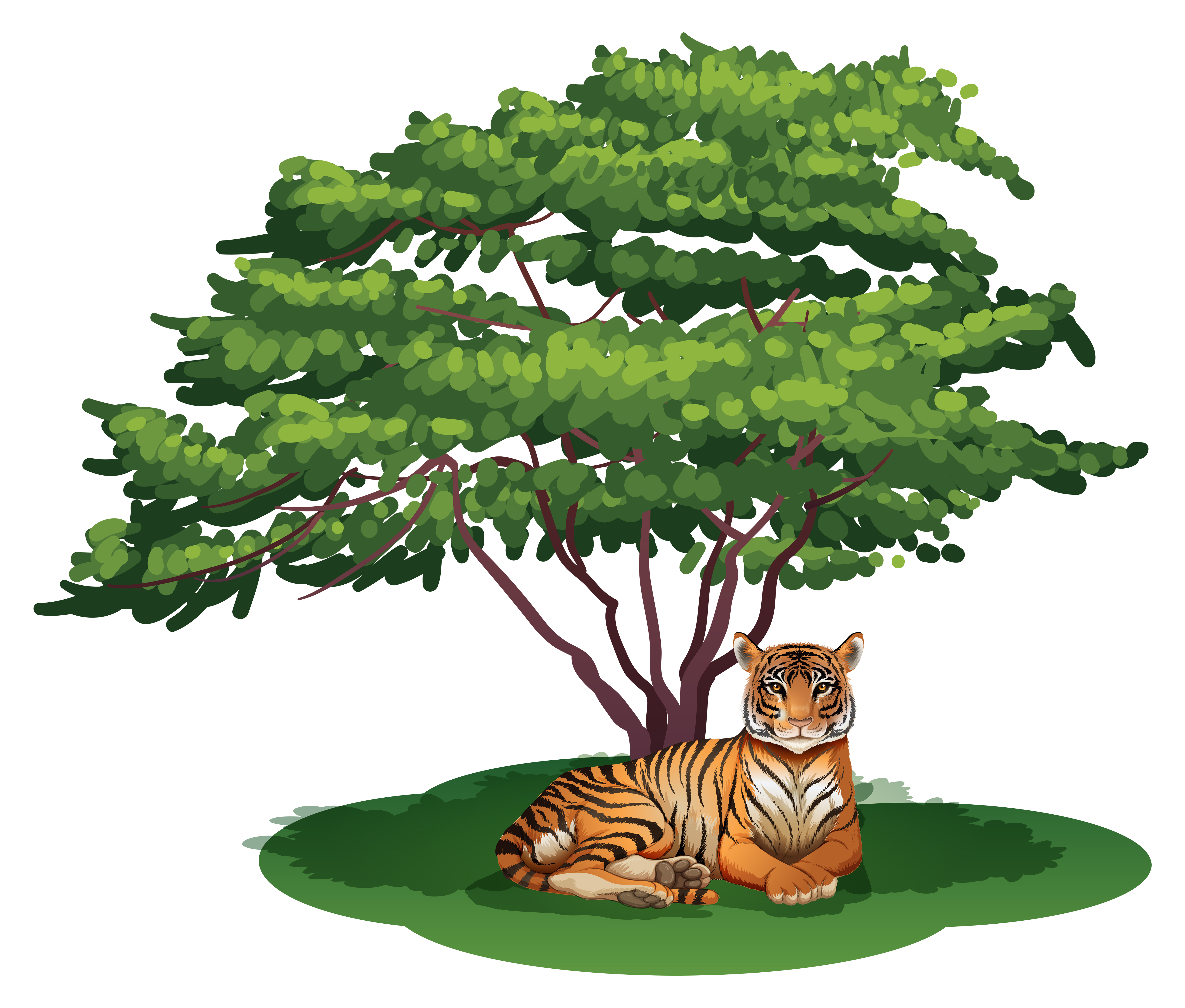 A Tiger Under The Tree Download Free Vectors Clipart Graphics Vector Art A Tiger Under The Tree Download Free Vectors Clipart Graphics Vector Art