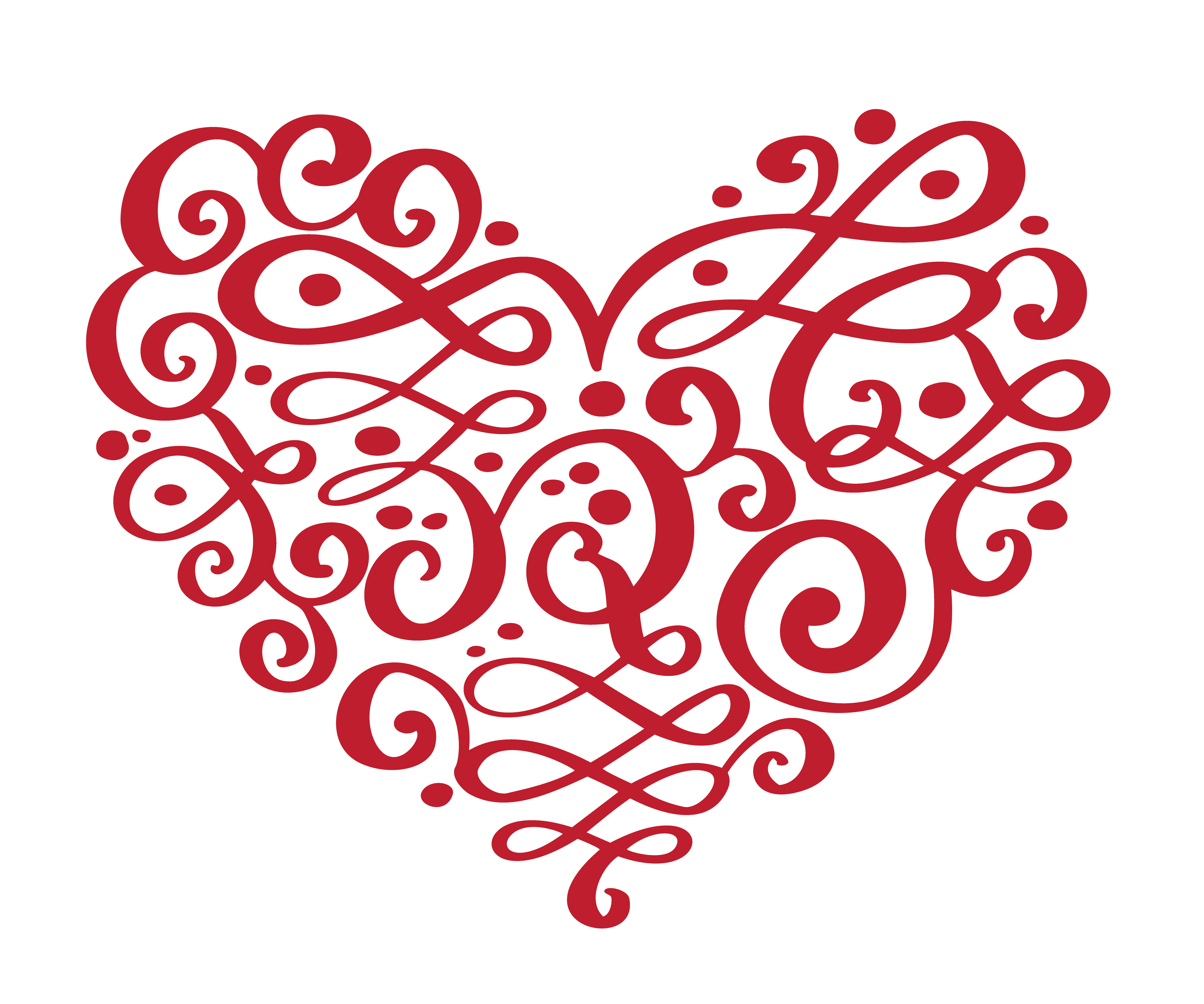 Download Hand drawn heart love valentine flourish separator ...