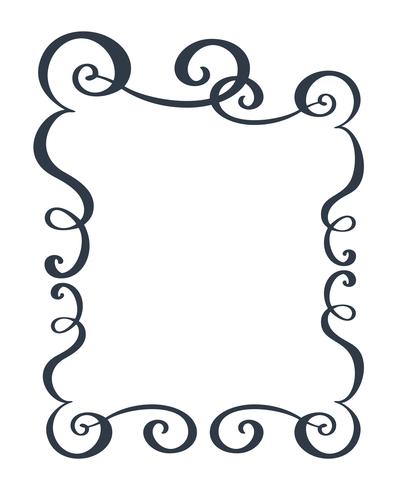Decorative Frames And Border Standard Rectangle Hand Drawn