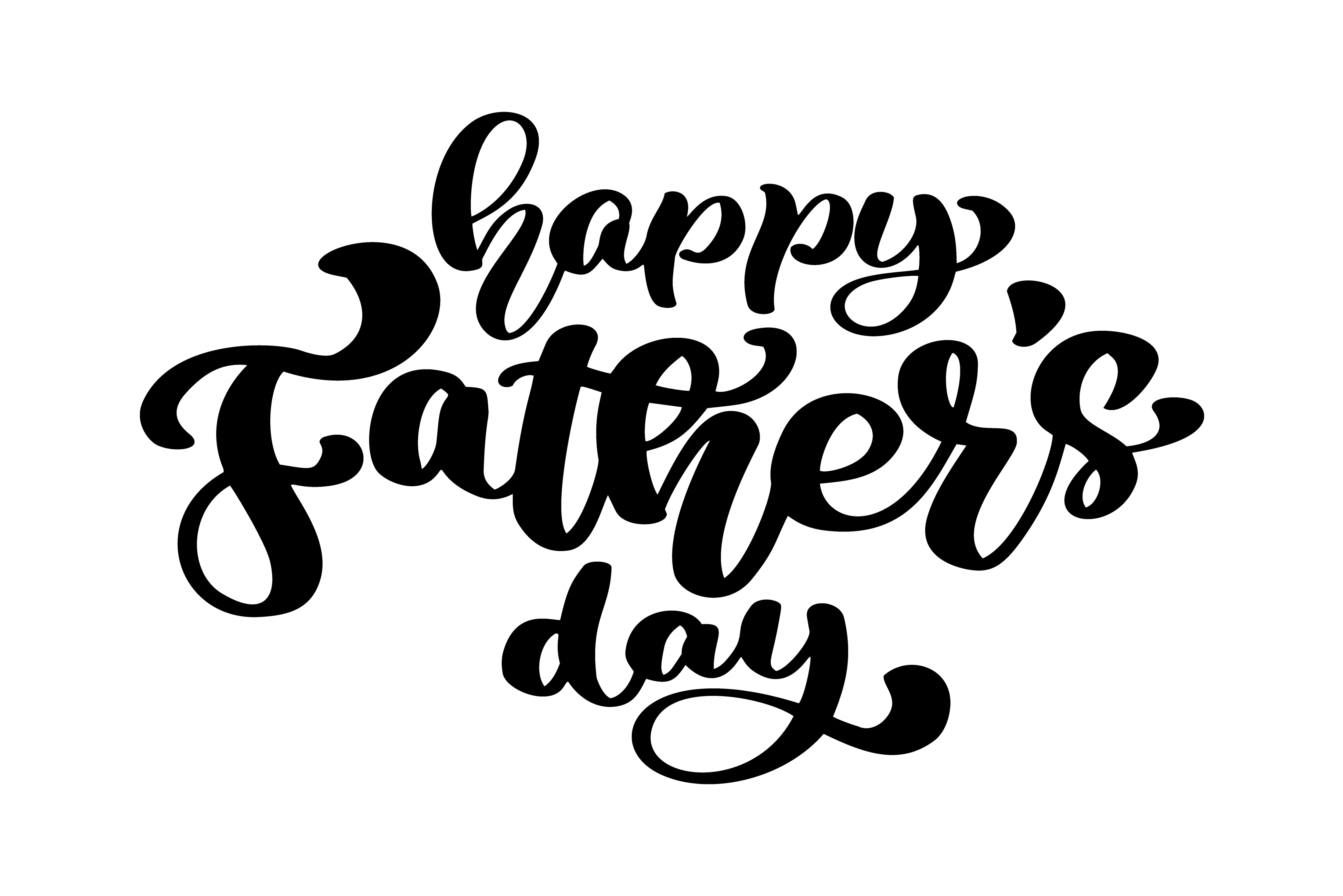 Download Happy fathers day badge on white background. Label for ...
