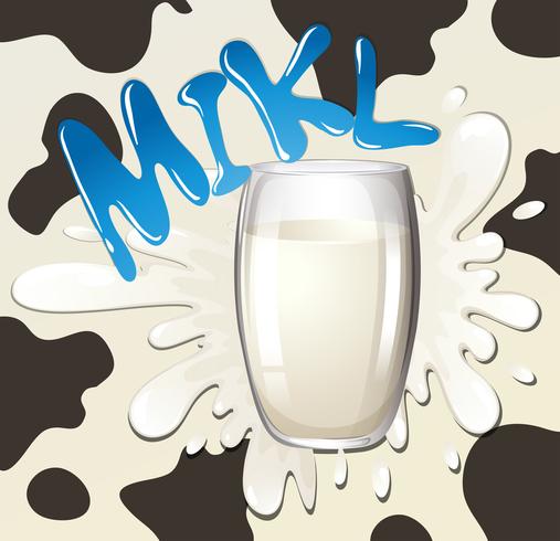 Fresh milk vector