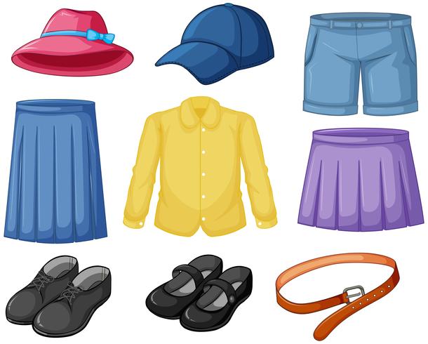 Outfits to wear elements vector