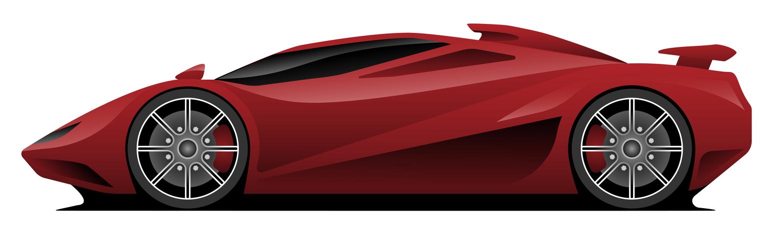 Super Car Vector Illustration