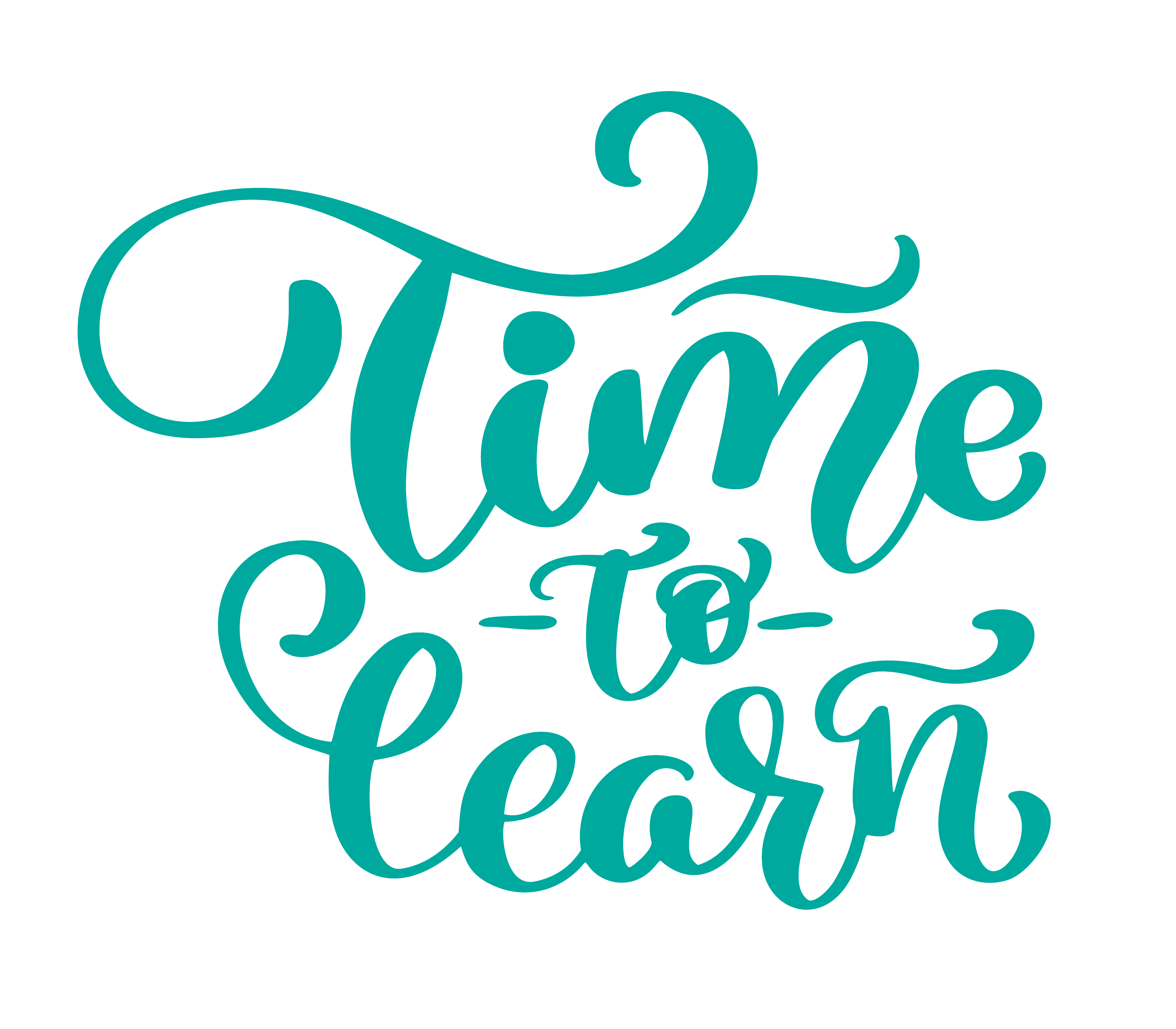 Time to learn Vector vintage text 371876 Vector Art at Vecteezy