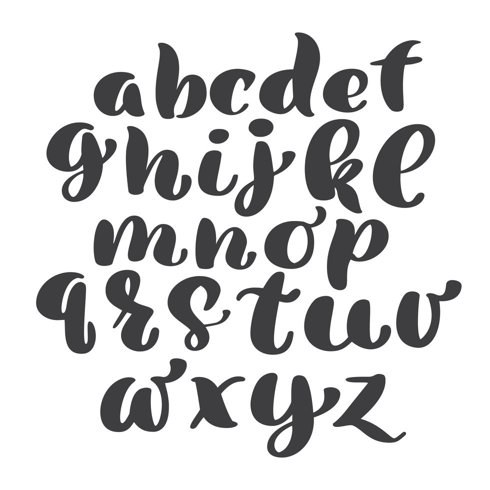 Abecedario en letra en carta vrogue co