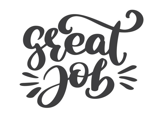 Great Job Card Banner 371966 Vector Art At Vecteezy