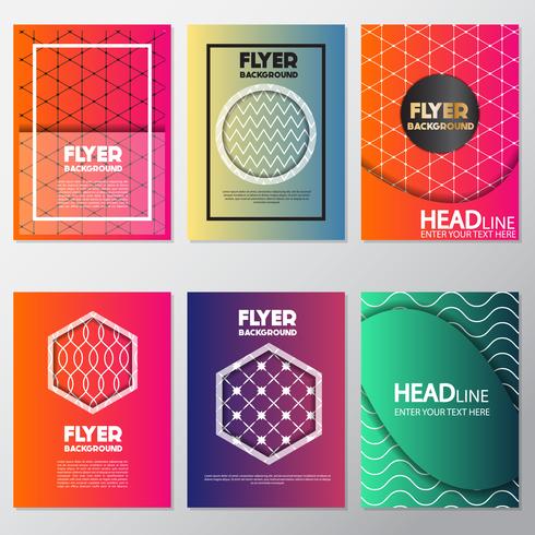 fresh background flyer style background Design Template vector