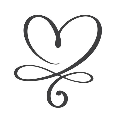 Heart love sign forever vector