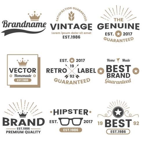 Vintage Retro Vector Logo for banner