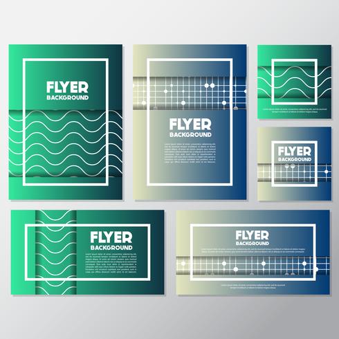 fresh background flyer style background Design Template vector