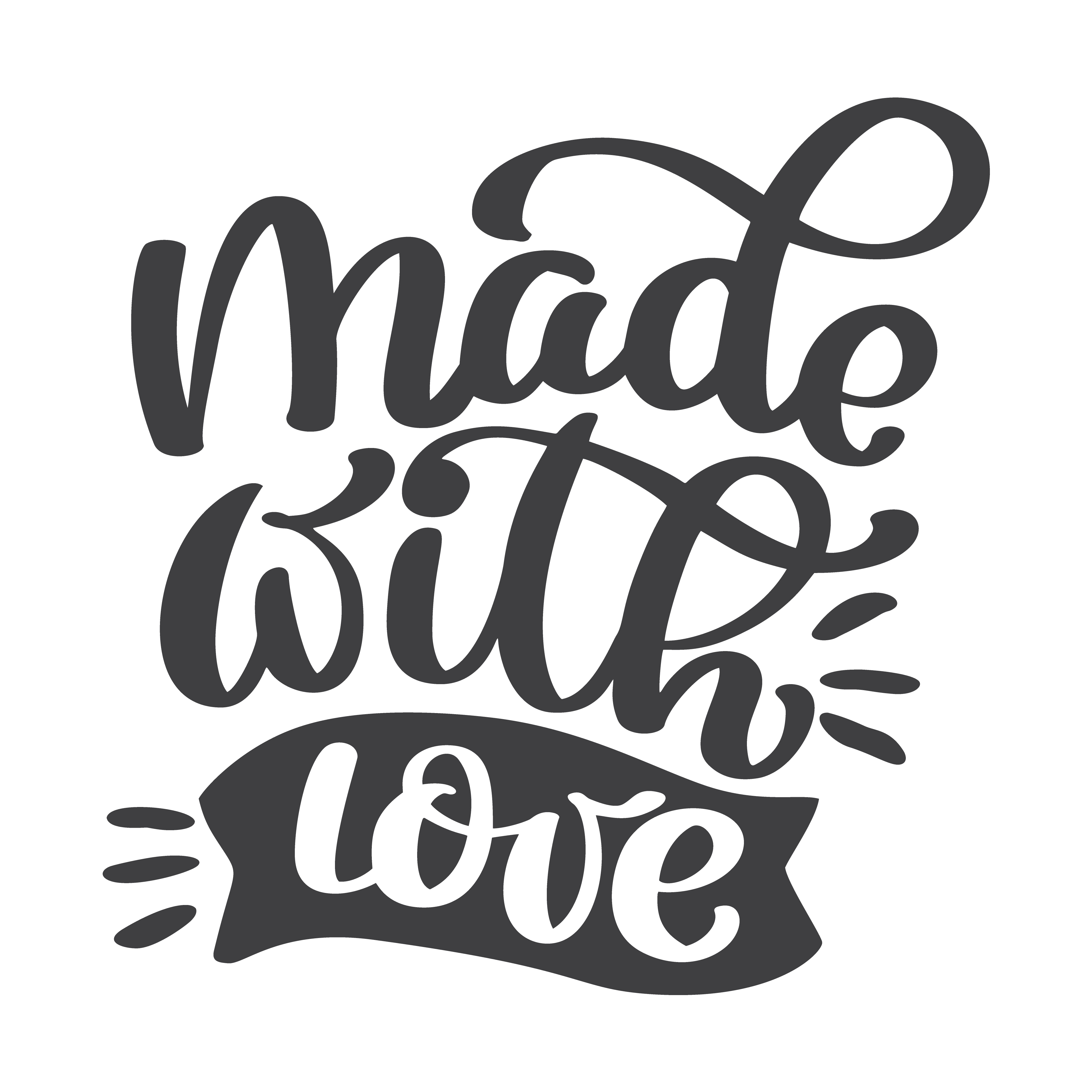 Download Gemaakt met liefde hand belettering - Download Free ...