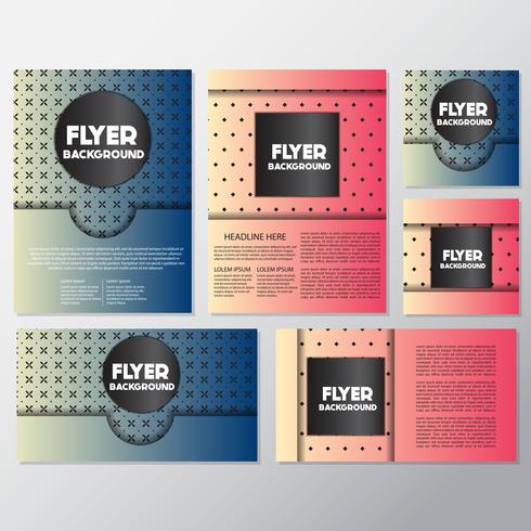 fresh background flyer style background Design Template vector