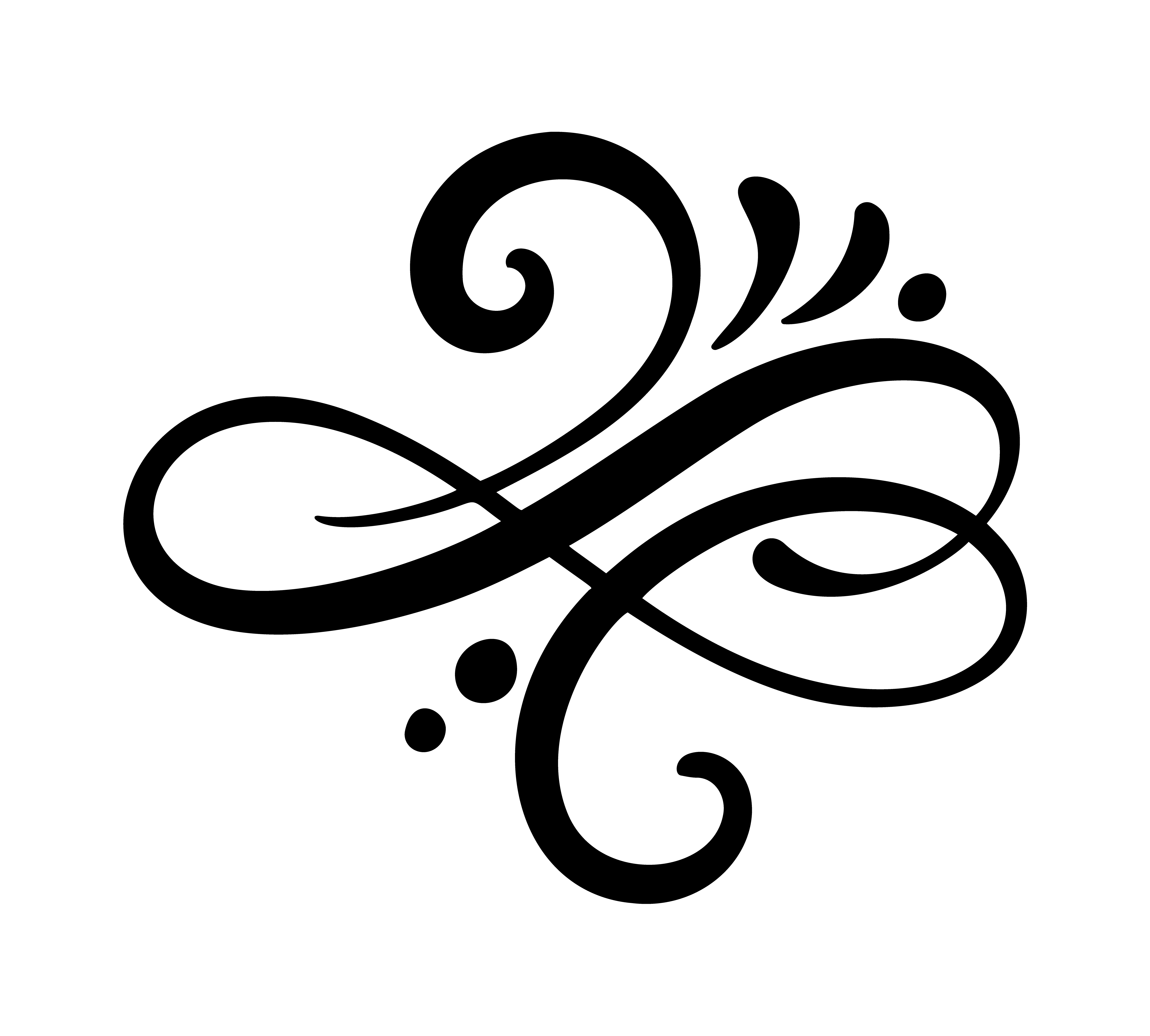 Download Vector floral calligraphy element flourish, hand drawn ...