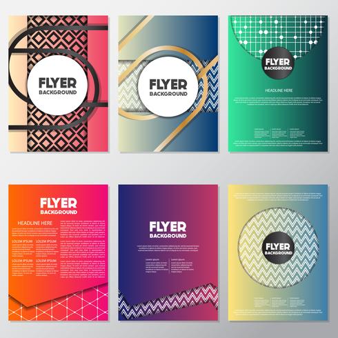 fresh background flyer style background Design Template vector