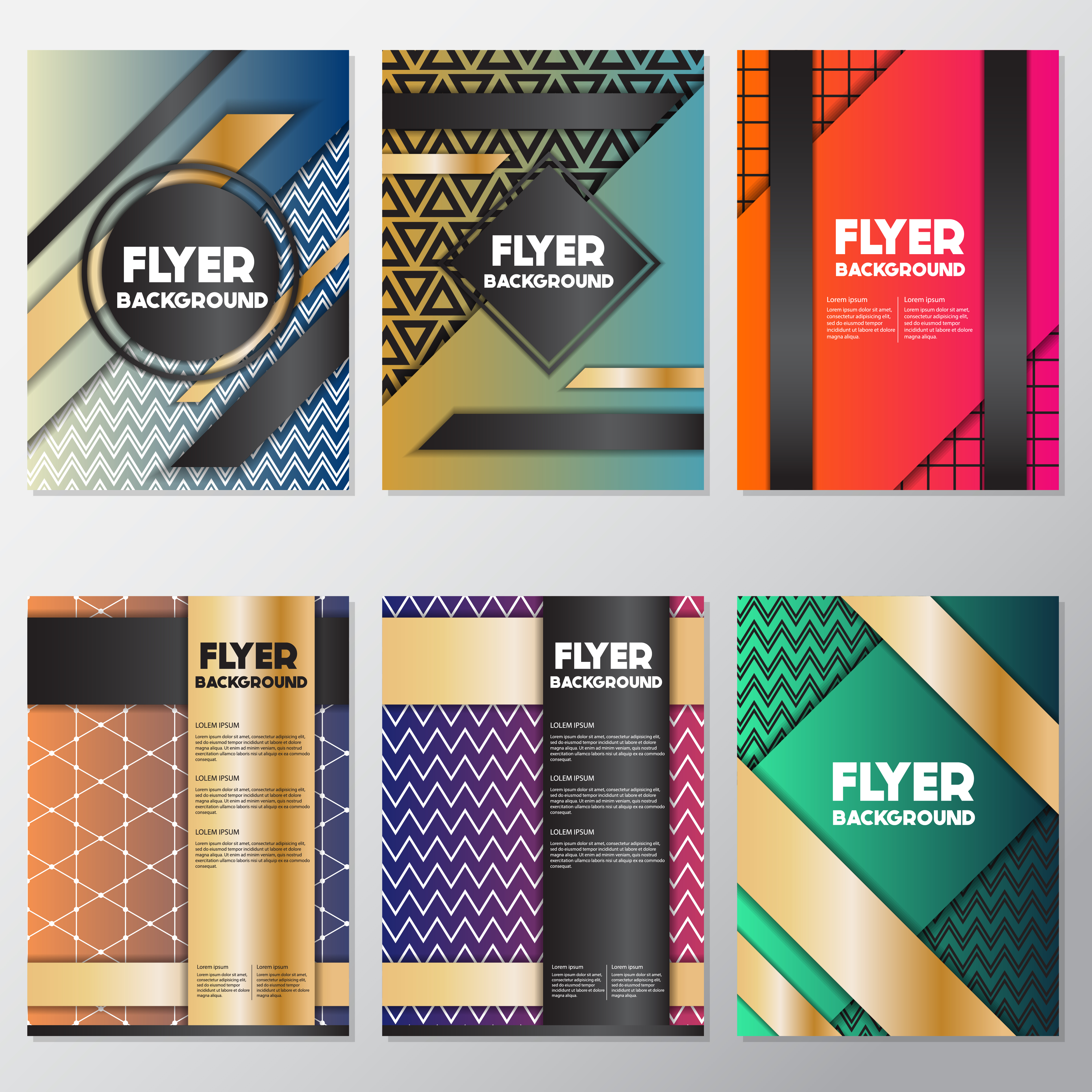 Fresh Background Flyer Style Background Design Template 372181 Vector