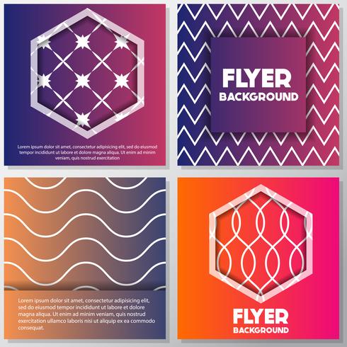 fresh background flyer style background Design Template vector