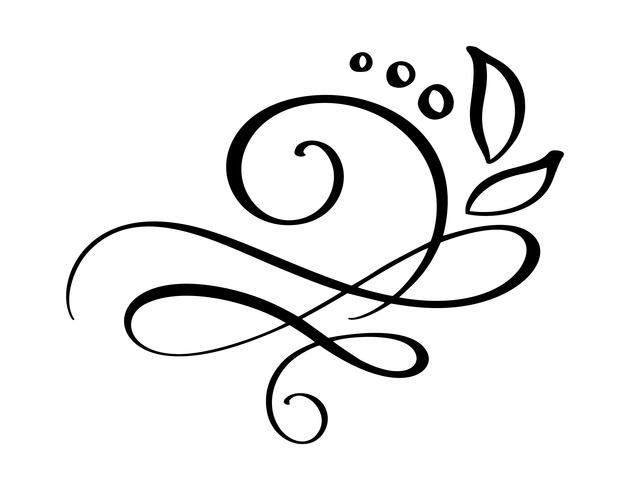 Hand drawn border flourish separator  vector