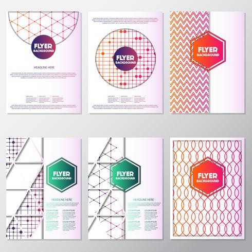 fresh background flyer style background Design Template vector