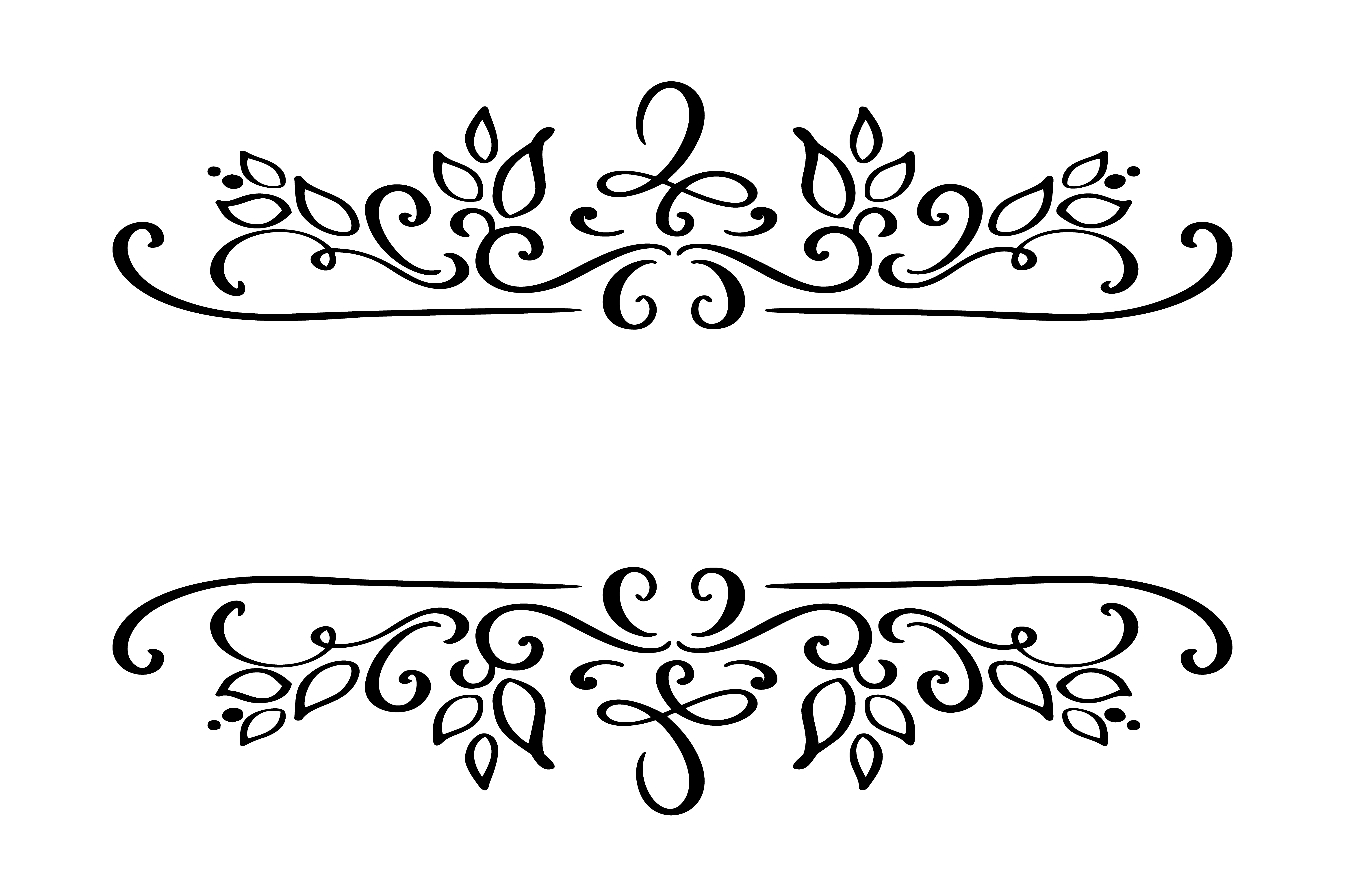 Download Hand drawn border flourish separator Calligraphy designer ...