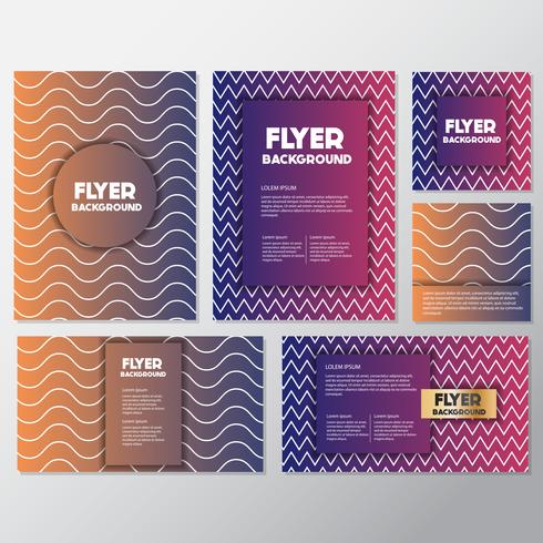 fresh background flyer style background Design Template vector