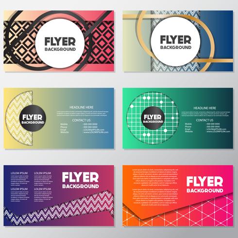 fresh background flyer style background Design Template vector