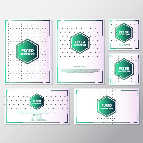 fresh background flyer style background Design Template vector