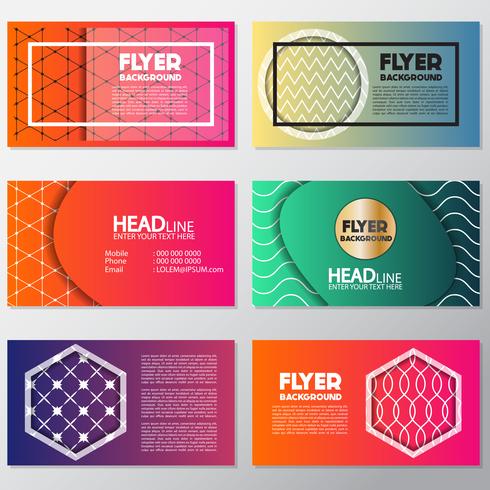 fresh background flyer style background Design Template vector