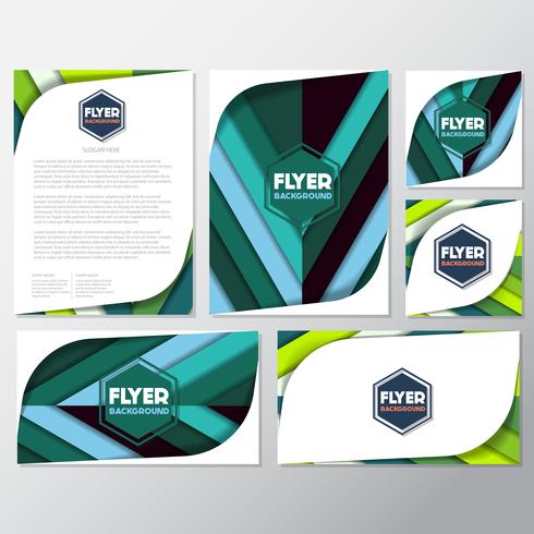 fresh background flyer style background Design Template vector