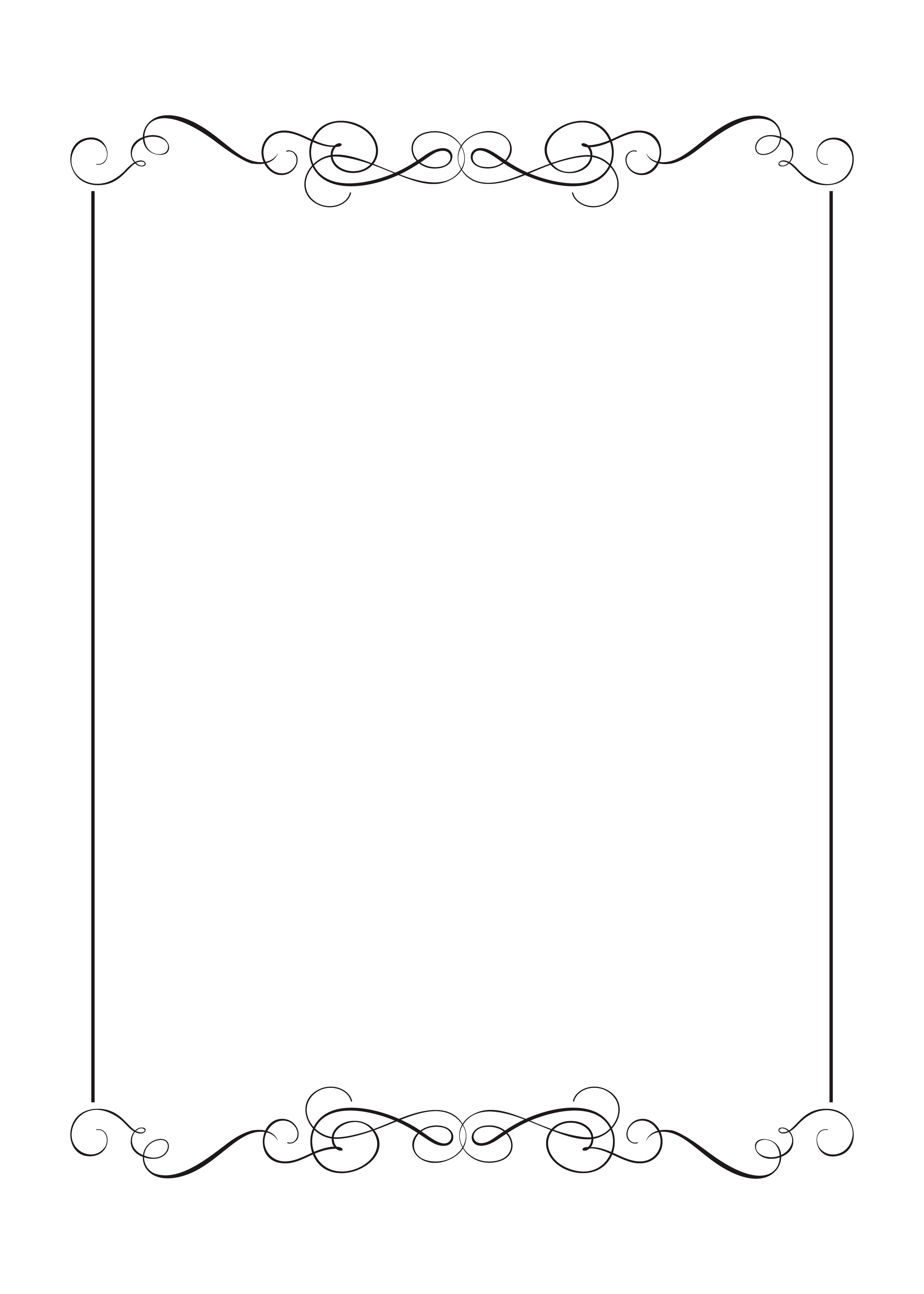 Download Decorative frames and border standard rectangle hand drawn ...