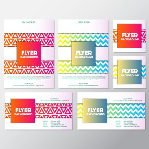 fresh background flyer style background Design Template vector