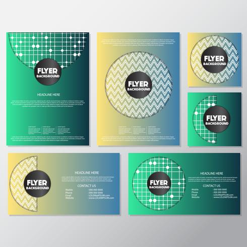 fresh background flyer style background Design Template vector