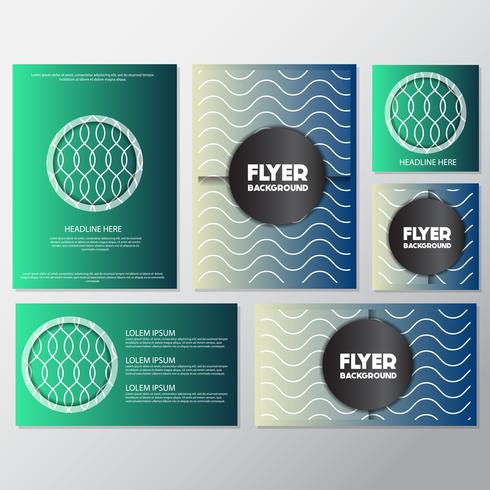 fresh background flyer style background Design Template vector