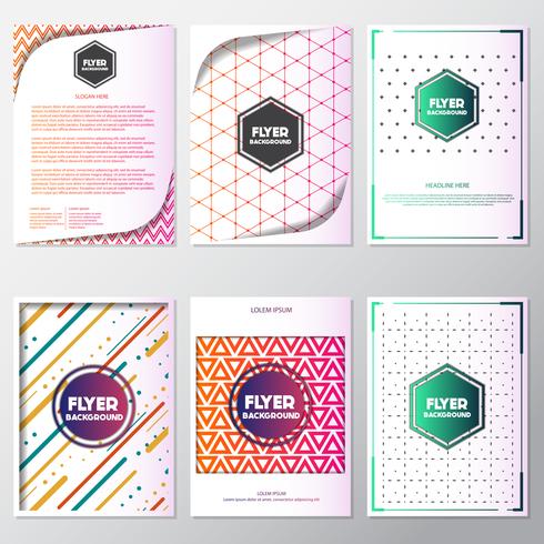 fresh background flyer style background Design Template vector