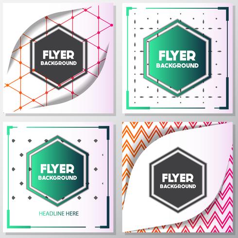 fresh background flyer style background Design Template vector