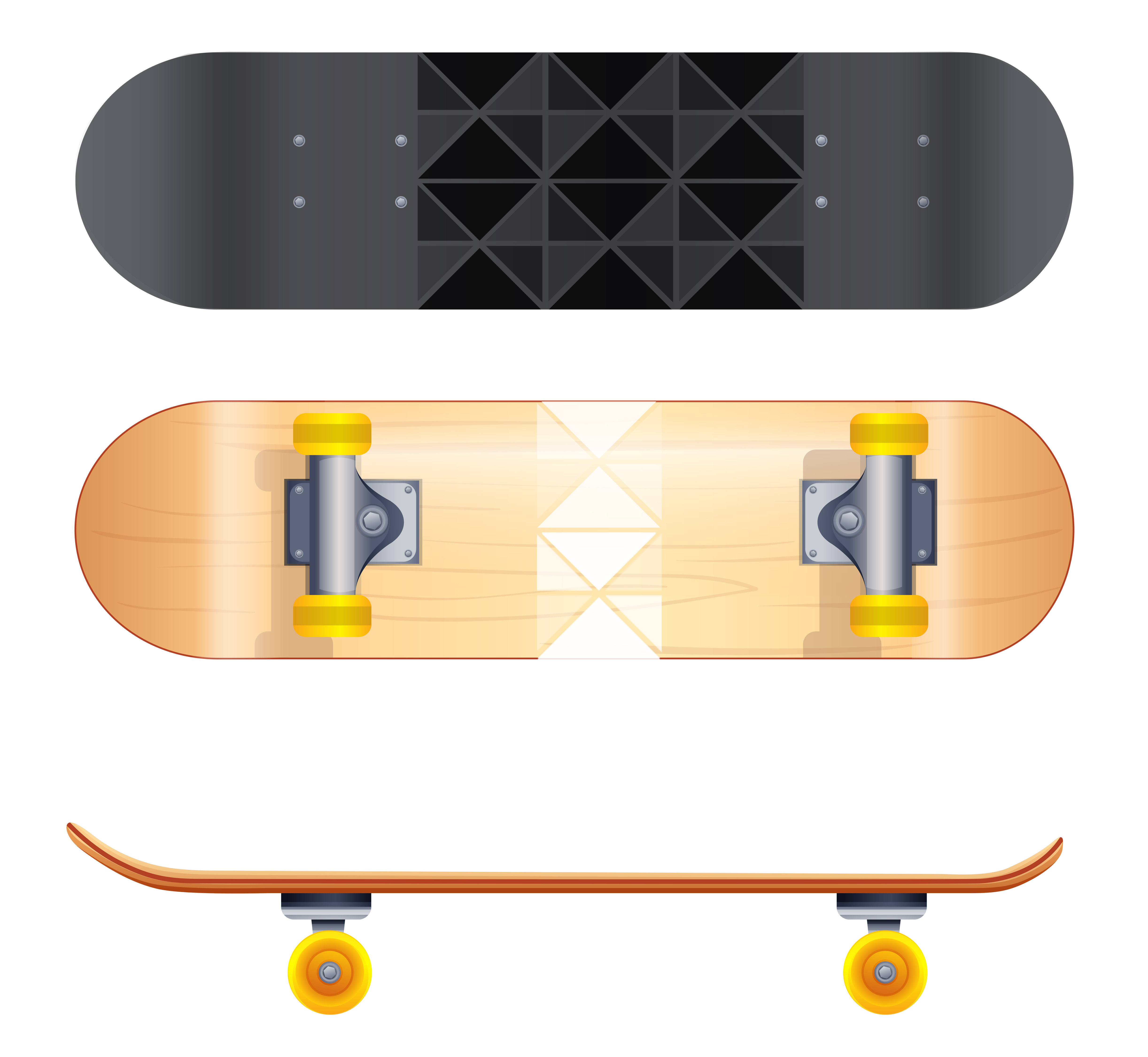 blank skateboard template for illustrator