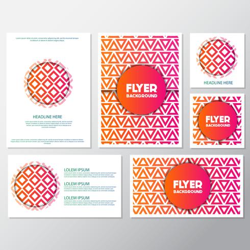 fresh background flyer style background Design Template vector