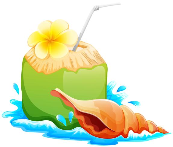 A refreshing and healthy summer drink vector