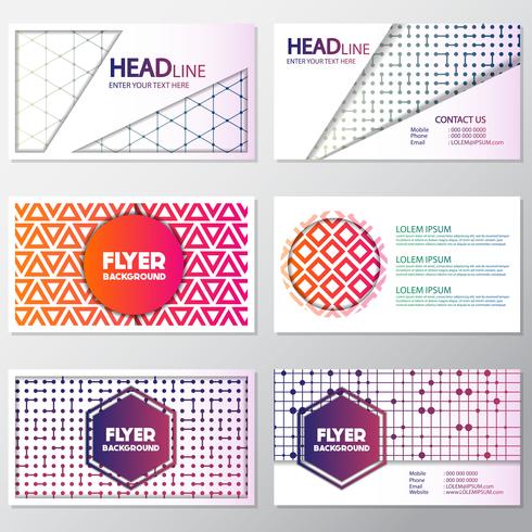 fresh background flyer style background Design Template vector